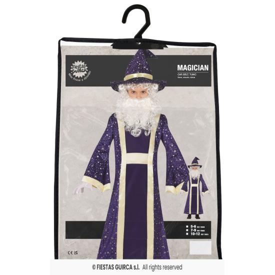 Fantasia de bruxo de conto de fadas para meninos – cinto, chapéu e túnica