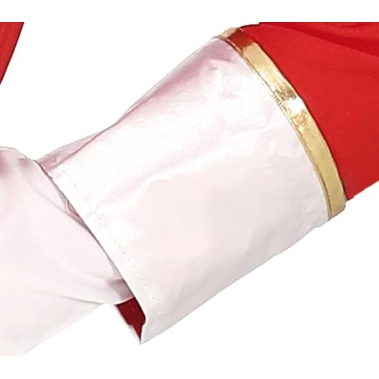 Fantasia de Majorette para Meninas - Roupa Infantil Vermelha, Branca e Dourada