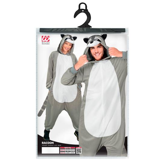 🦝 Fantasia de Guaxinim Unissex para Adultos