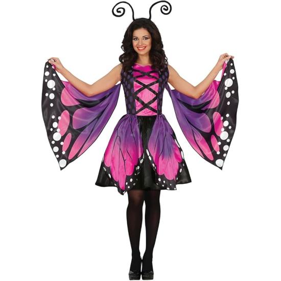 Fantasia feminina de borboleta maravilhosa