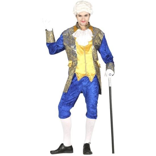 Fato de marquês azul masculino