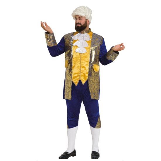 Fato de marquês azul masculino