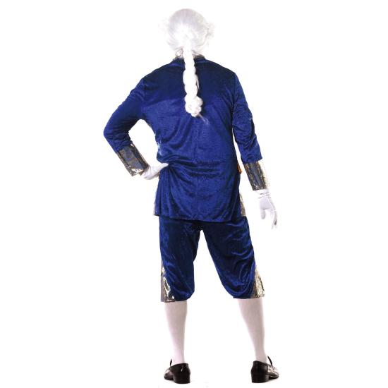 Fato de marquês azul masculino