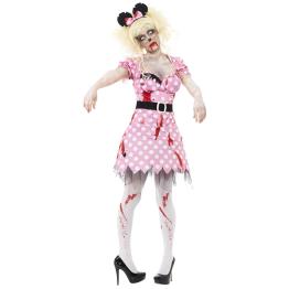 Fato de zumbi Minnie para menina