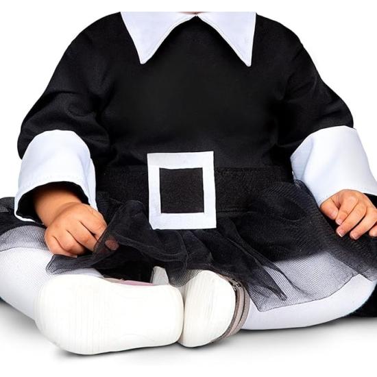 Fantasia de bebê Wednesday Addams Fantasia de bebê Wednesday Addams