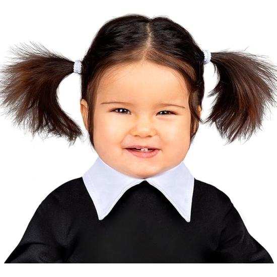 Fantasia de bebê Wednesday Addams Fantasia de bebê Wednesday Addams