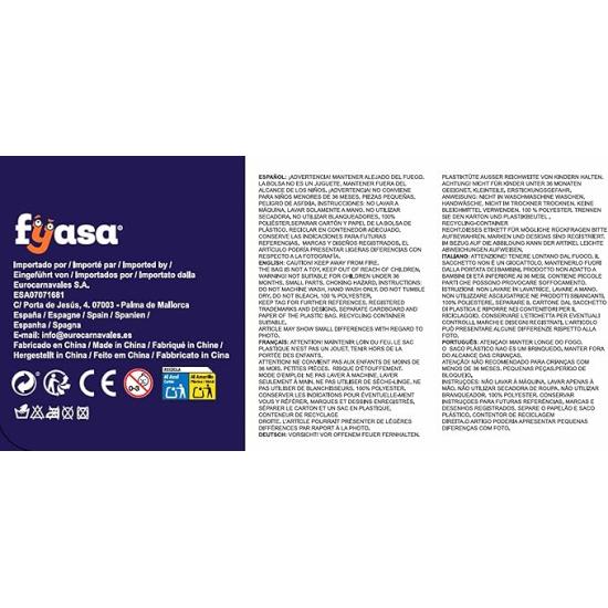 Fantasia de Monstro Costura Azul para Crianças