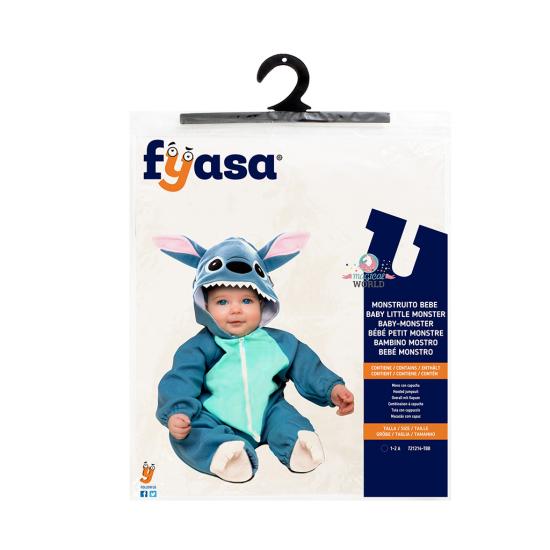 Fantasia de Monstro Costura Azul para Bebês Fantasia de Monstro Costura Azul para Bebês