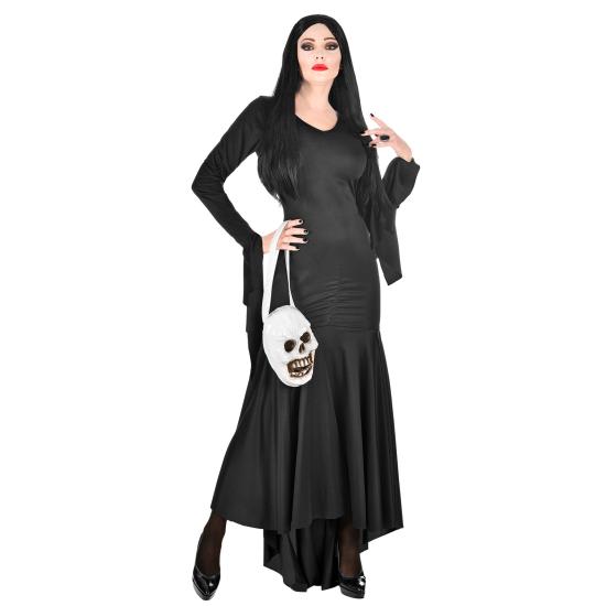Disfraz de Morticia Familia Addams con bolso Disfraz de Morticia Familia Addams con bolso