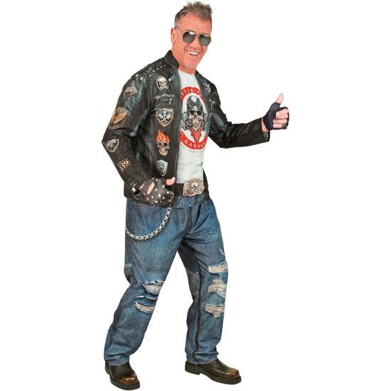 Fantasia de motociclista para homens