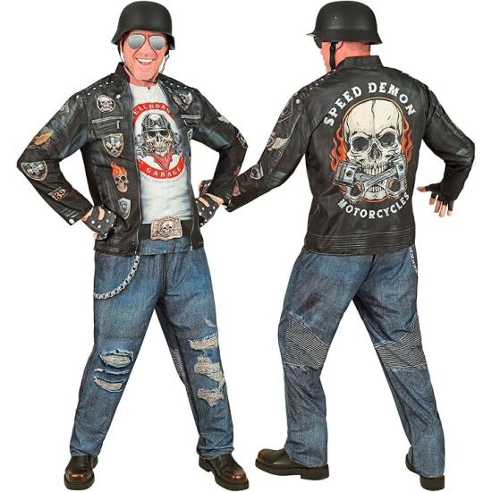 Fantasia de motociclista para homens