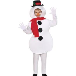 Fantasia de boneco de neve para crianças