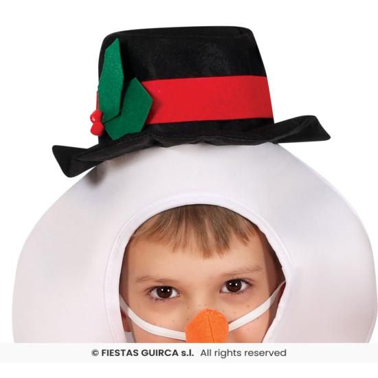 Fantasia de boneco de neve para crianças