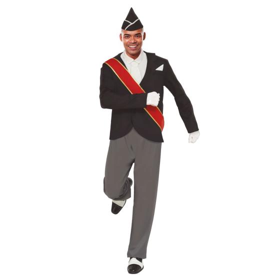 Fantasia adulta preta de caixão