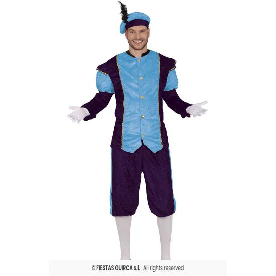 Fato de página real azul adulto Fato de página real azul adulto