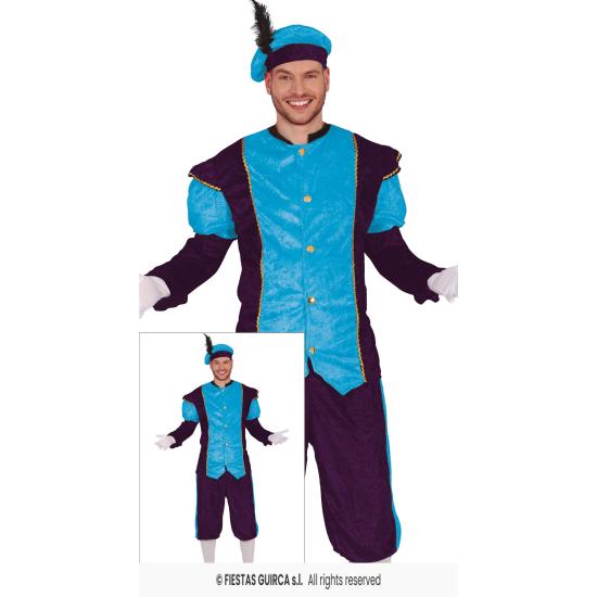 Fato de página real azul adulto Fato de página real azul adulto