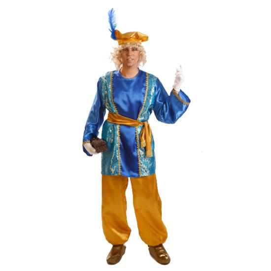 Fato de página real Melchior Azul para adulto Fato de página real Melchior Azul para adulto