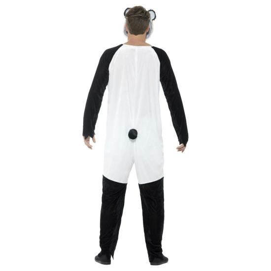 Fato de panda zumbi, luxo, adulto