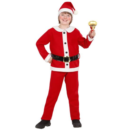 Fantasia de Papai Noel feliz para criança