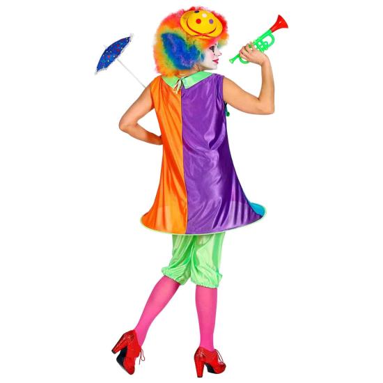Fantasia de palhaço alegre tamanho adulto