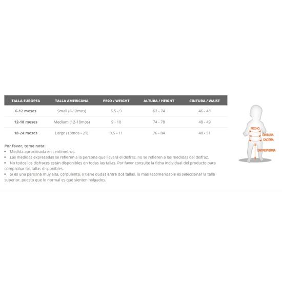 Disfraz de Payasito Colores para bebé