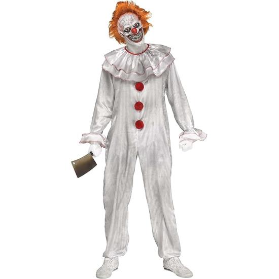 Fantasia de palhaço assustador para adulto