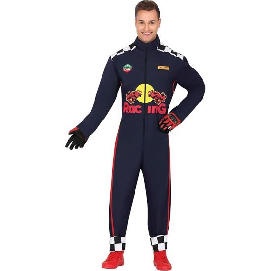 Fantasia de piloto de corrida masculino – Macacão de corrida para festas, carnaval e Halloween Fantasia de piloto de corrida masculino – Macacão de corrida para festas, carnaval e Halloween