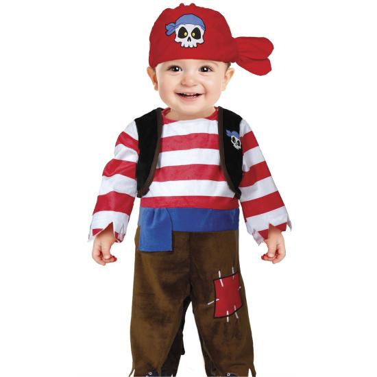 Fato de pirata aventureiro para bebé Fato de pirata aventureiro para bebé
