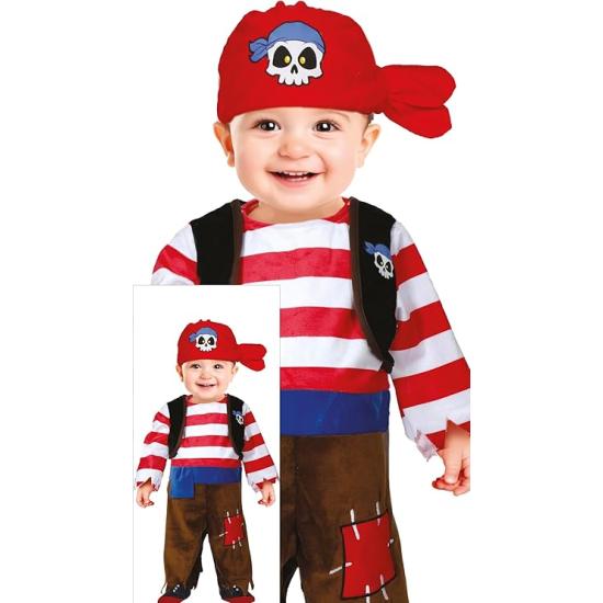 Fato de pirata aventureiro para bebé Fato de pirata aventureiro para bebé