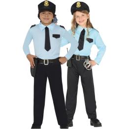 Fantasia de policial infantil unissex