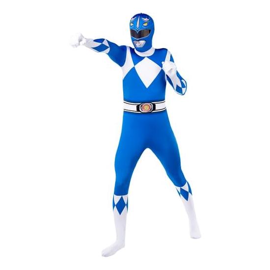 Disfraz de Power Ranger Azul Segunda piel