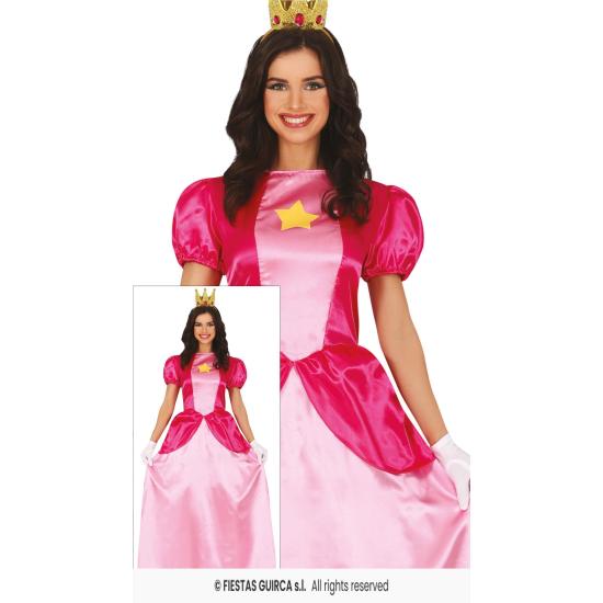 Fato de Princesa Peac Mario para mulher Fato de Princesa Peac Mario para mulher