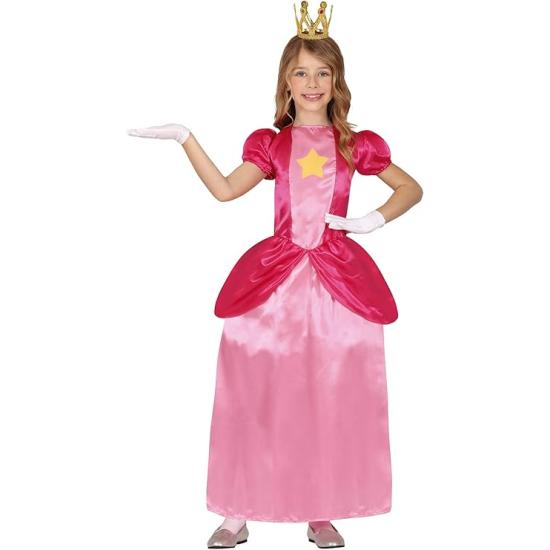 Fato de Princesa Peach Mario para menina Fato de Princesa Peach Mario para menina