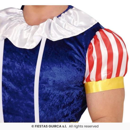 Fantasia de princesa da neve travessa masculina