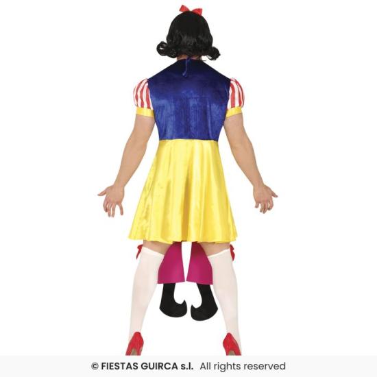 Fantasia de princesa da neve travessa masculina
