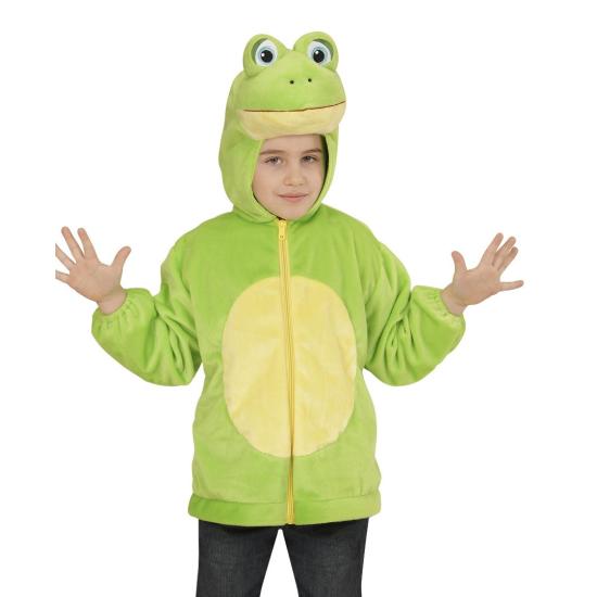 Fantasia de sapo de pelúcia tamanho infantil
