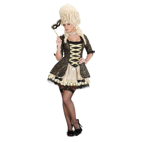 Fato de Rainha Barroca Negra para adulto