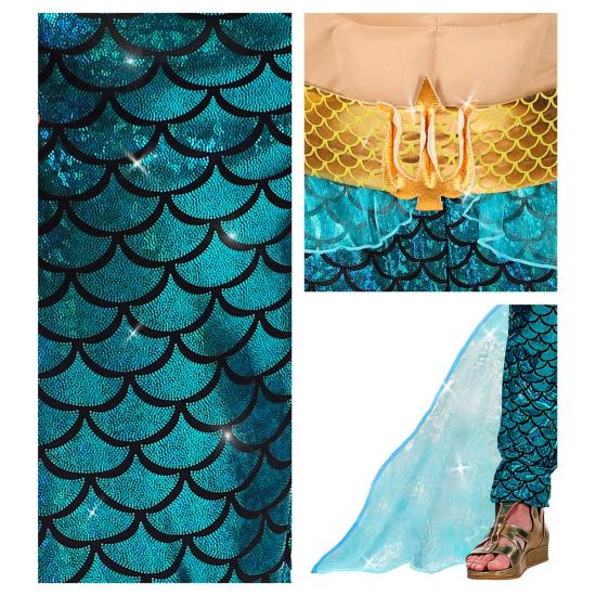 Fato de rei Poseidon tamanho adulto