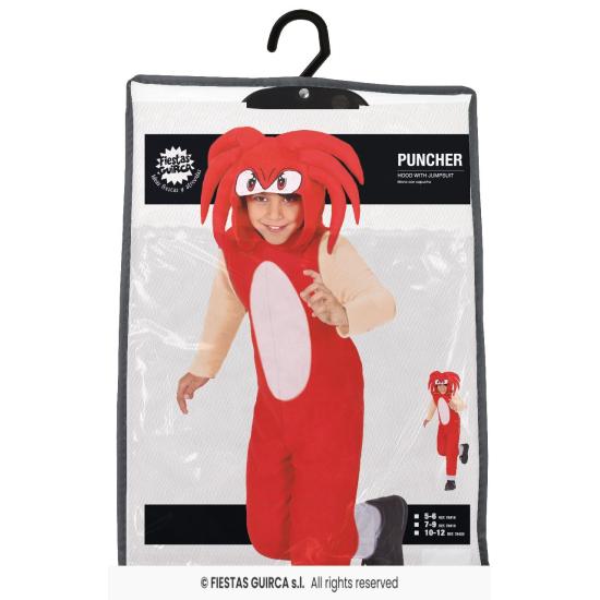 Fato de Sonic Kigurumi Knuckles para menino