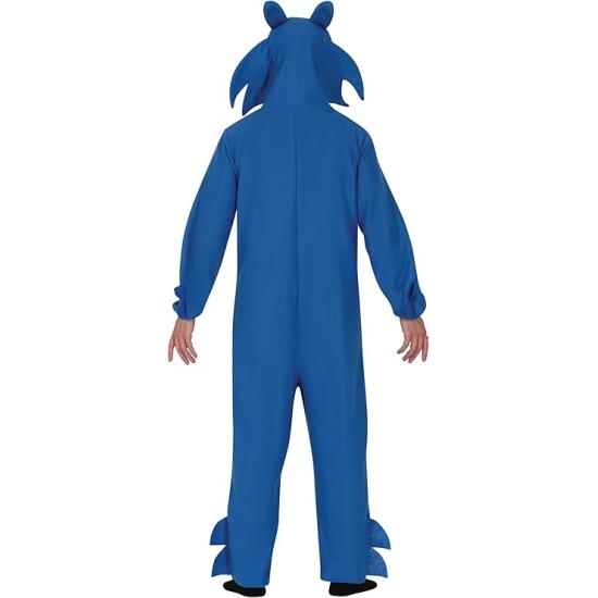 Fantasia do Sonic para Homem – Macacão Azul com Capuz Inspirado em Videojogos e Filmes Fantasia do Sonic para Homem – Macacão Azul com Capuz Inspirado em Videojogos e Filmes