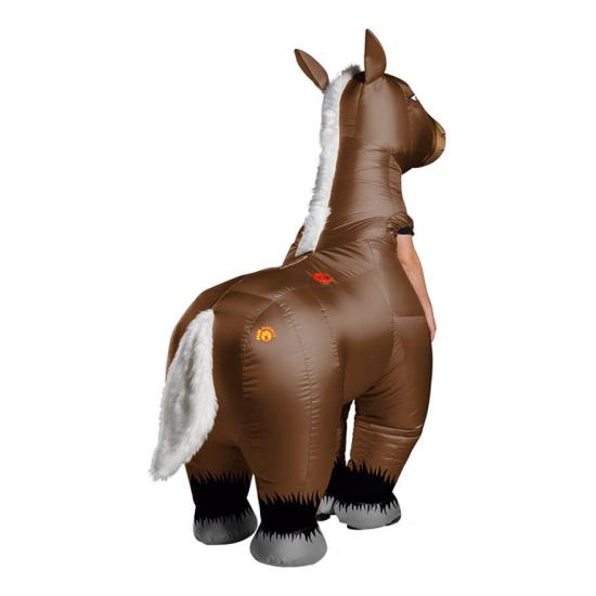 Fantasia de cavalo inflável para adulto
