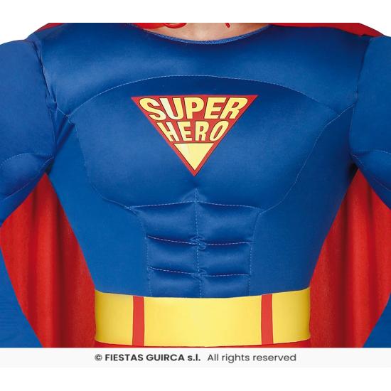 Fantasia de super-herói adulto de super-homem Fantasia de super-herói adulto de super-homem