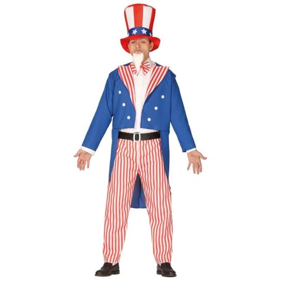 Fato Tio Sam Patriot tamanho adulto