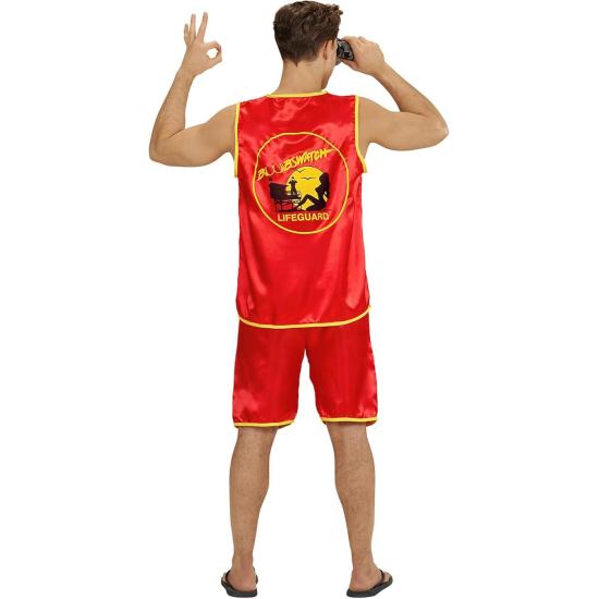 Fantasia de observador de seios de salva-vidas novato masculino