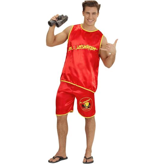 Fantasia de observador de seios de salva-vidas novato masculino