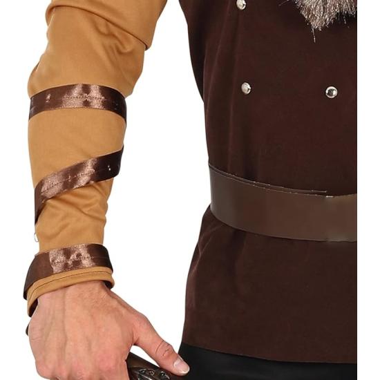 Fantasia de Viking Poderoso - Bravo Guerreiro para Homens Adultos