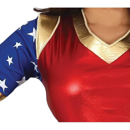 Fantasia econômica de Mulher-Maravilha para adulto