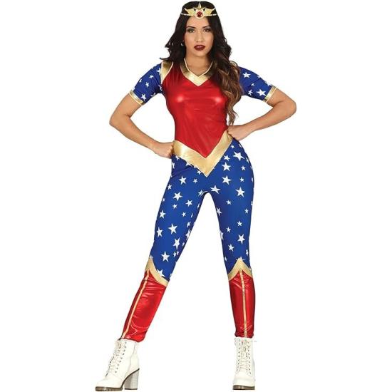 Fantasia econômica de Mulher-Maravilha para adulto
