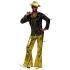 Traje de discoteca Gold Boy tamanho adulto