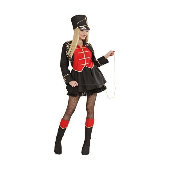 Fantasia luxuosa de domador ou apresentador de circo para adulto